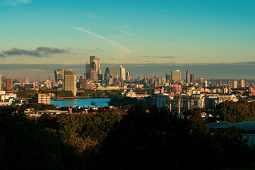 Obraz premium London city view. Skyward view of London City skyscrapers. UK, England, London. Skyscrapers in City of London. 