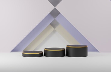 3d rendered luxury podium