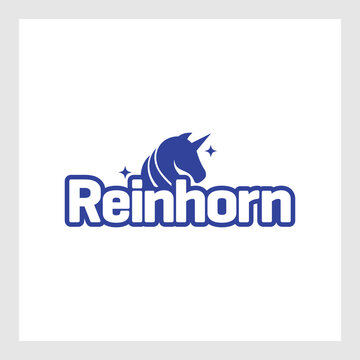 Unicorn logo design vector.Unicorn Logo Modern Design Template