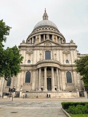 Obraz premium London in the UK in June 2022. A view of St Pauls Cathedral