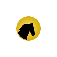 Horse head icon logo