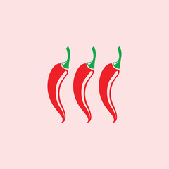 three red chilies icon