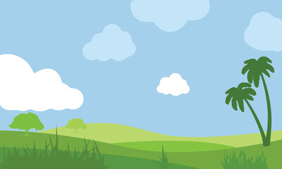 Fototapeta premium Vector nature landscape template