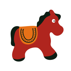 horse toy illustration