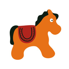 horse toy illustration