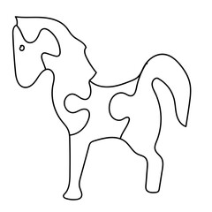 horse shaped puzzle toy