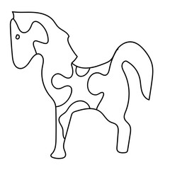horse shaped puzzle toy