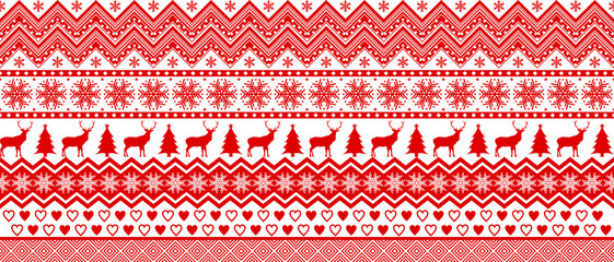 Sweater christmas seamless pattern texture vector for fashion printing