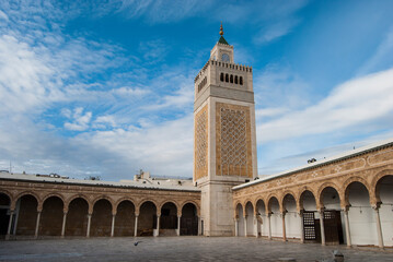 zaitouna mosque square in tunisia