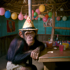 Monkeying around at the bar