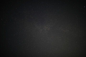 Night sky. Stars and galaxies in the sky at dusk.