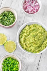 Ingredients for guacamole