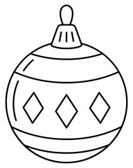 Christmas line ball decoration