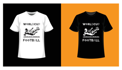 world cup football's new typography and vector t-shirt design