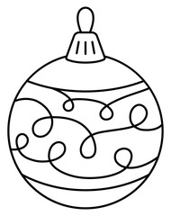 Christmas decoration line ball
