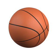 Basketball isolated on white background. 3D render