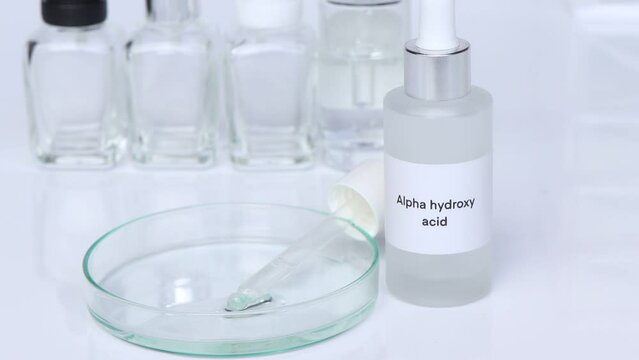 Alpha hydroxy acid in a bottle