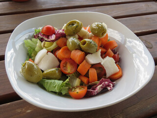 mixed vegan salad