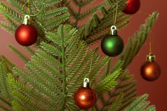 Christmas tree and ornaments