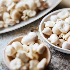 mushrooms on a plate