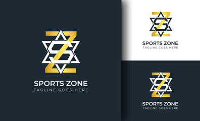 Sports Zone Logo Template Design Vector