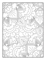 Mandala Coloring Pages, Pattern Coloring Page, Adult Coloring Page.