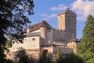 A view to the historical castle Kost, Czech republic