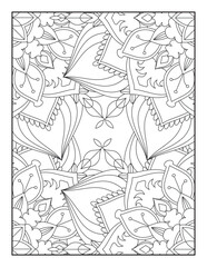 Mandala Coloring Pages, Pattern Coloring Page, Adult Coloring Page.