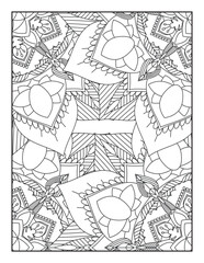 Fototapeta premium Mandala Coloring Pages, Pattern Coloring Page, Adult Coloring Page.