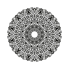 Mandala design template with white background
