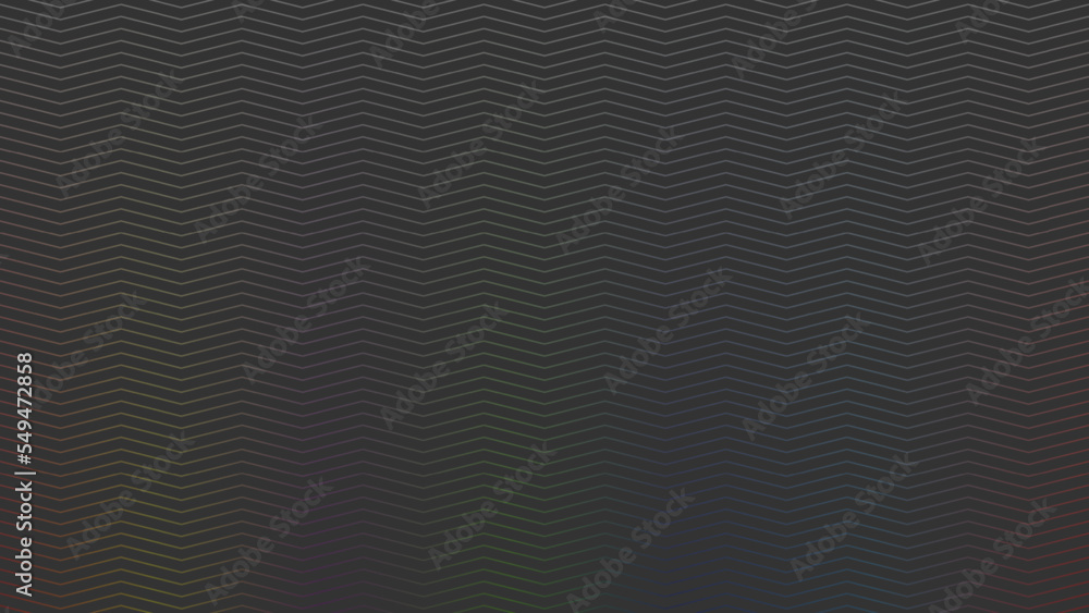 Poster pattern yak pattern zigzag in a long line faded color gradation looking bald out of the deck