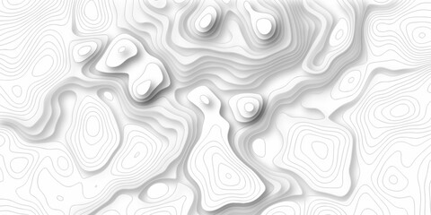 Topographic map. Geographic mountain relief. Abstract lines background. Contour maps. Vector illustration, Topo contour map on white background, Topographic contour lines vector map seamless pattern.