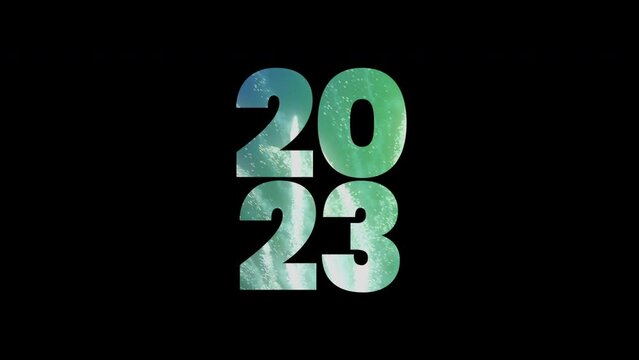 new year 2023 font animation.