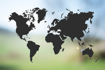 world map and defocused background © Tamas