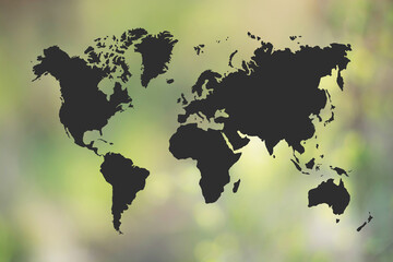 world map and defocused background © Tamas