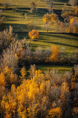 Parc du pilat en France &agrave; l'automne