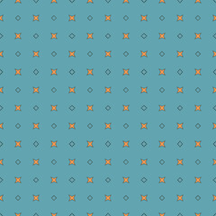 Multi color seamless abstract pattern. Background and backdrop. Multi Colored. Colorful ornamental design. Colored mosaic ornaments. Vector graphic illustration. EPS10.