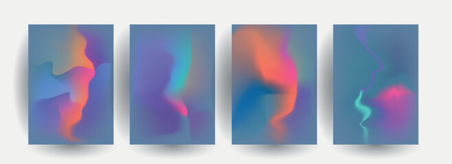 Fototapeta premium Abstract gradient vector background for business brochure cover design 