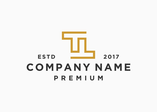 initial letter tt logo design vector illustration template