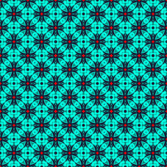 Multi color seamless abstract pattern. Background and backdrop. Multi Colored. Colorful ornamental design. Colored mosaic ornaments. Vector graphic illustration. EPS10.