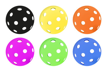 Pickle ball vector set coloured