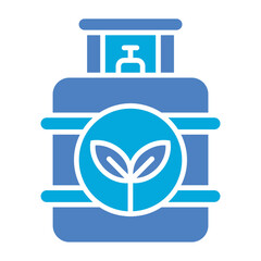 Bio Gas Glyph Two Color Icon