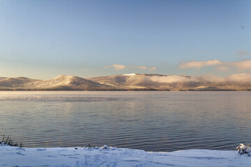 lake in winter