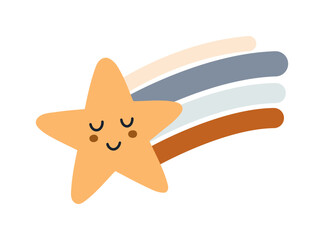 Smiling star illustration