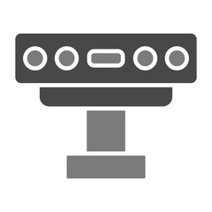 Kinect Greyscale Glyph Icon