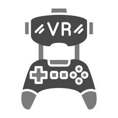 Gamepad Greyscale Glyph Icon