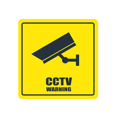 cctv sign, security camera stickers, video surveillance camera icons, video cctv set Indoor and outdoor security cameras vector icon set. Collection of illustrations: Flat isolated design. CCTV in 