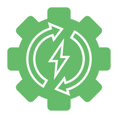 Energy Management Multicolor Glyph Icon