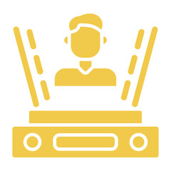 Holographic Multicolor Glyph Icon