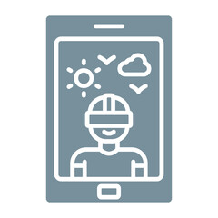 Tablet Multicolor Glyph Icon